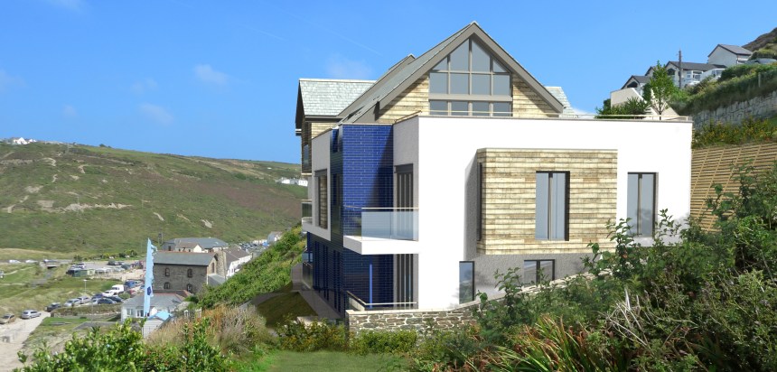 Beach Porthtowan - proposed residential development